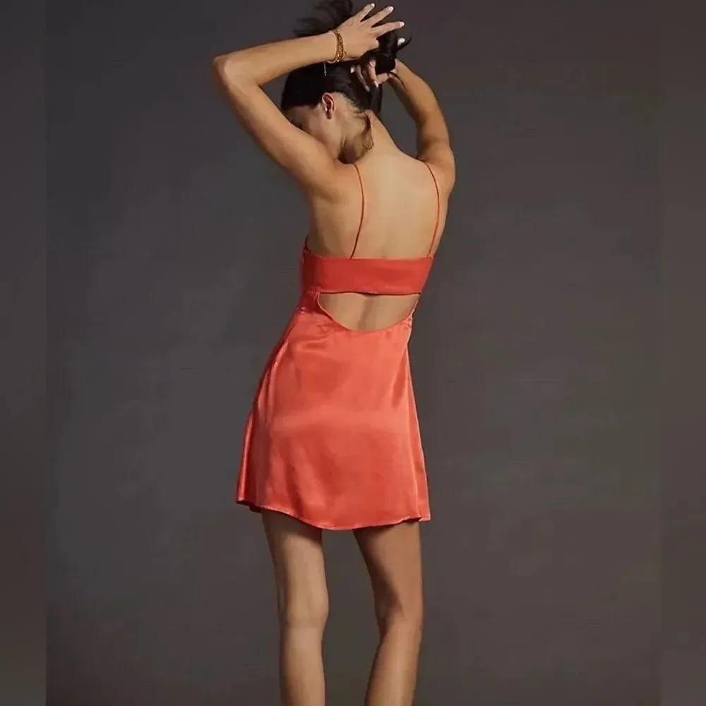 Anthropologie Mini Slip Dress NWT